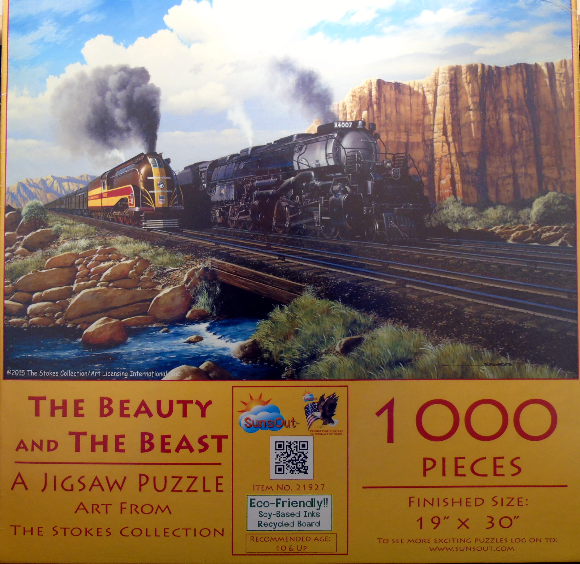 SunsOut Beauty and the Beast Train Puzzle